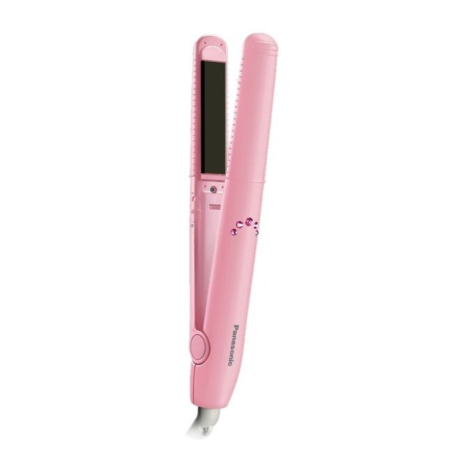 PANASONIC COMPACT HAIR STRAIGHTENER & CURLER - PINK
