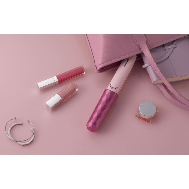 PANASONIC COMPACT HAIR STRAIGHTENER & CURLER - PINK