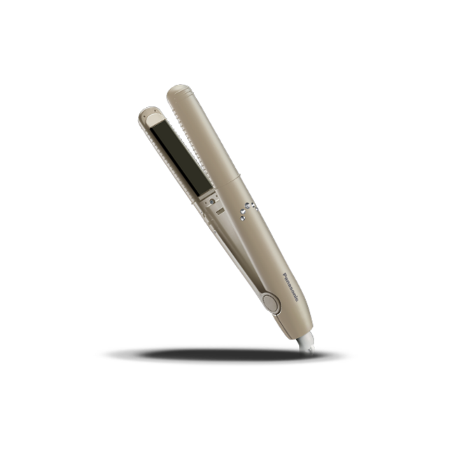 PANASONIC COMPACT HAIR STRAIGHTENER & CURLER - BEIGE